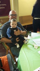 2016-04-23 Volunteer lunch Seth and son