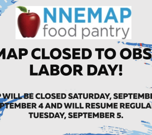NNEMAP CLOSED FOR LABOR DAY